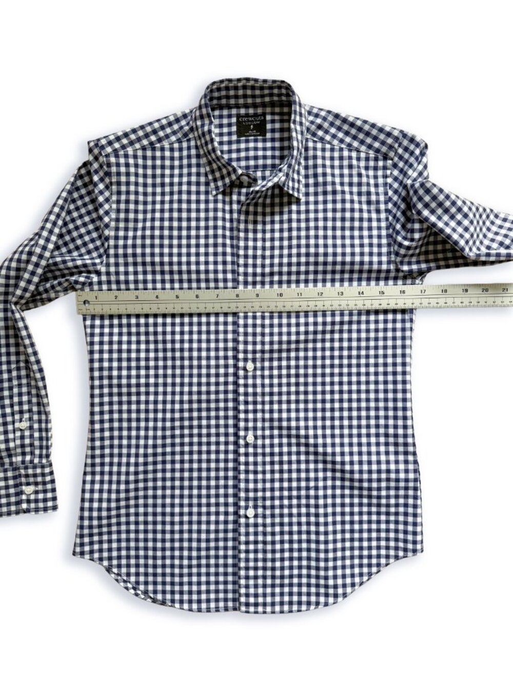 J.Crew Crewcuts Boys Gingham Button Down Shirt - Size 12 - Picture 3 of 10